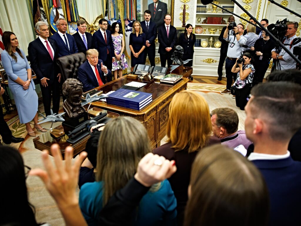 Trump media ban